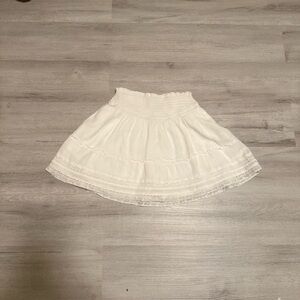 Hollister White Skater Skirt